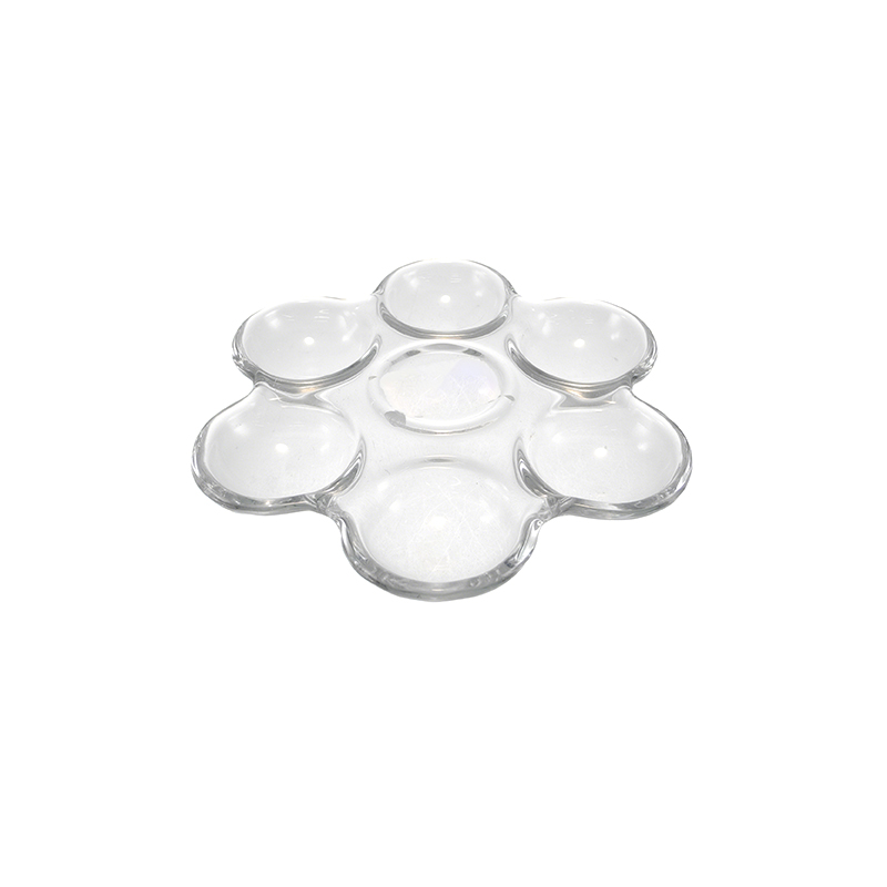 Transparent Glass Egg Plate YD-EAS-077