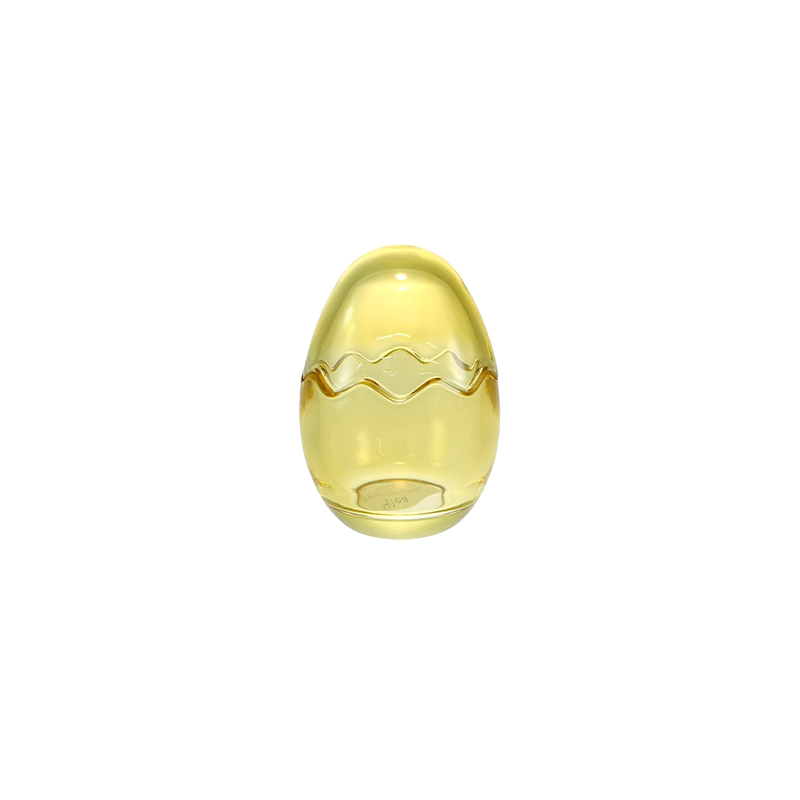 Curious Textured Egg-shaped Colored Glass Container YD-EAS-073