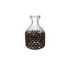 Coffee-colored Straw-woven Glass Bottle YD-ACC-066