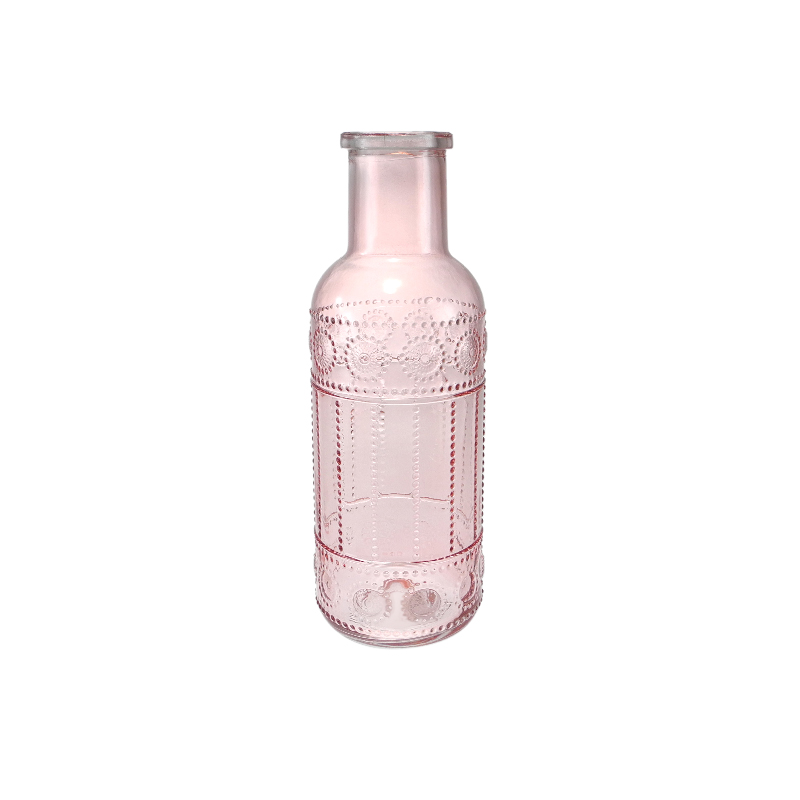 Texture Colored Flower Bud Glass Vase YD-SS-163