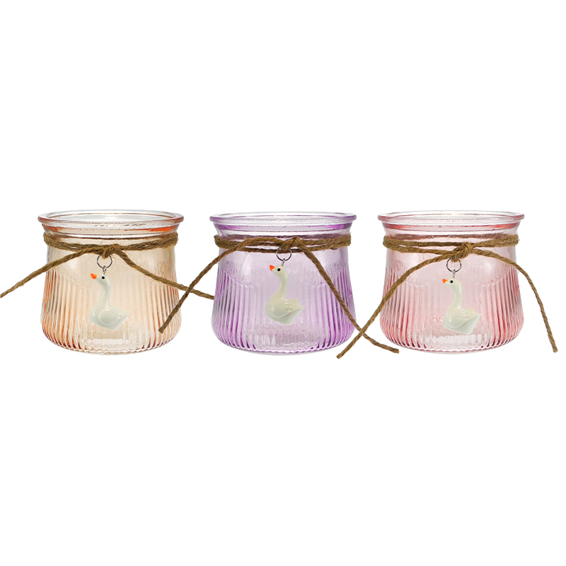 Swan Pendant in Colored Glass Container YD-SS-167