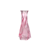 Checkered Pattern Colored Glass Vase YD-VL- 096