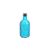 Wave-patterned Ocean-colored Glass Bottle YD-OBS-157