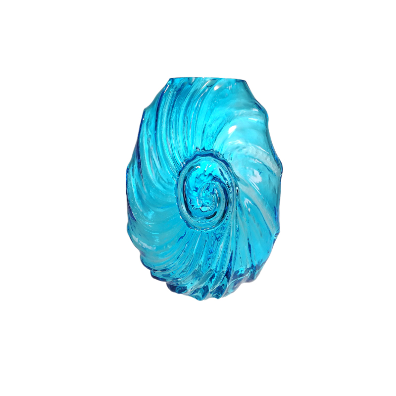 Whirlwind Blue Glass Vase YD-OBS-161
