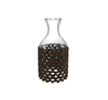 Coffee-colored Straw-woven Glass Bottle YD-ACC-066
