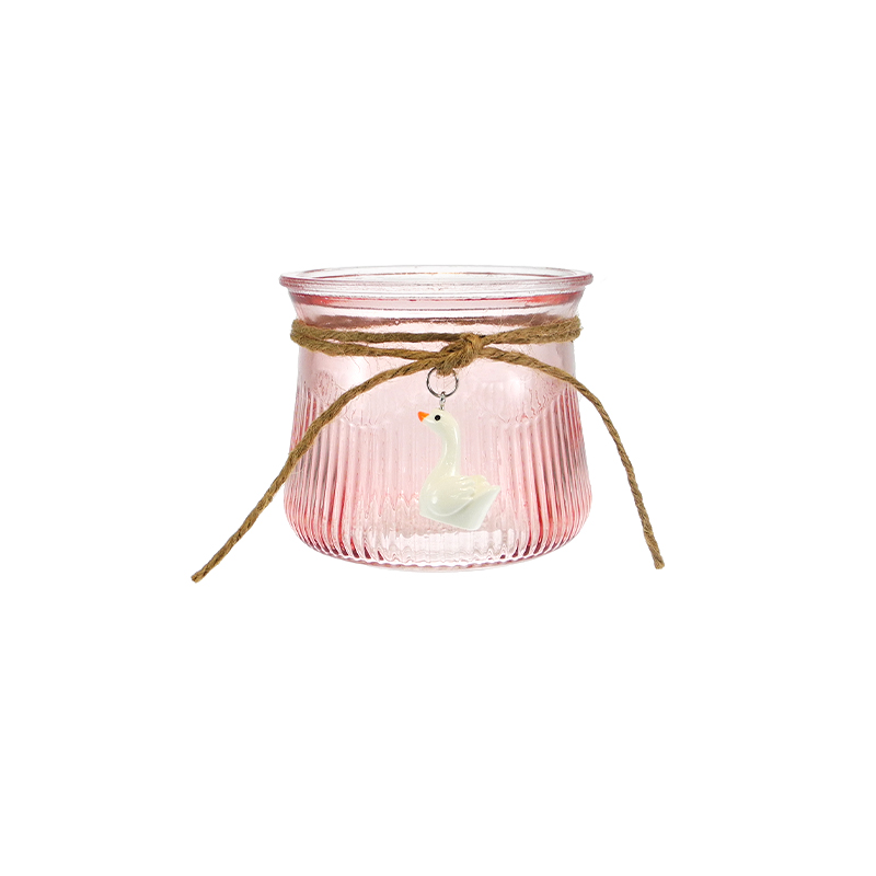 Swan Pendant in Colored Glass Container YD-SS-167