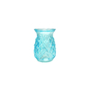 Diamond-shaped Patterned Colored Glass Vase YD-SS-174
