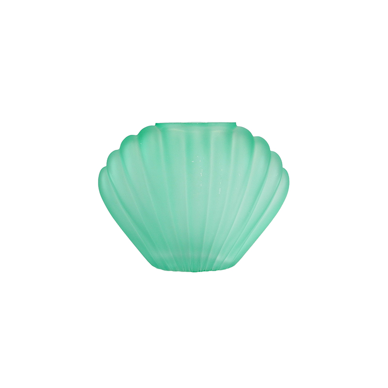Polished Green Glaze Shell-shaped Vase YD-OBS-155