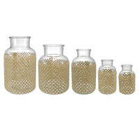 Woven Glass Flower Vase YD-ACC-075