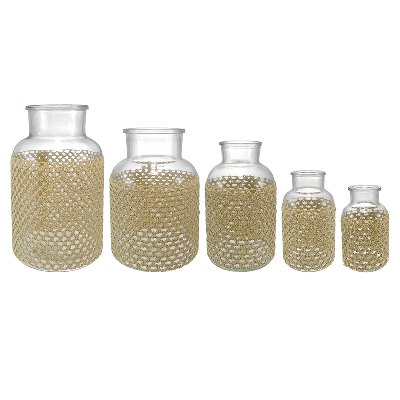 Woven Glass Flower Vase YD-ACC-075