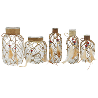 Woven Glass Bottle with Hemp Rope YD-ACC-076