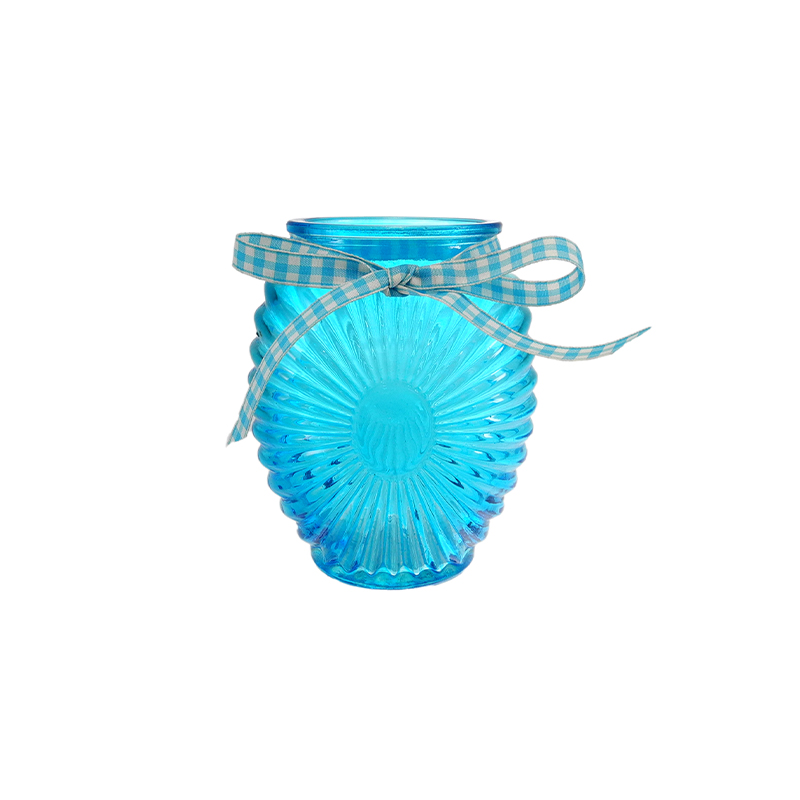 Ocean-colored Glass Vase YD-OBS-152
