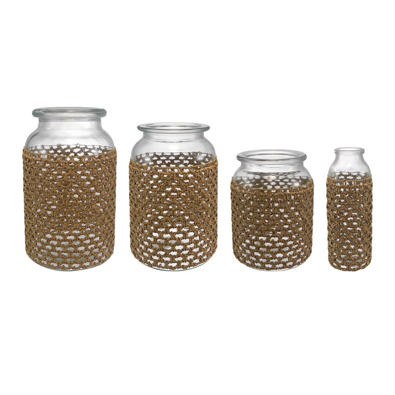 Brown Woven Glass Bottle YD-ACC-067