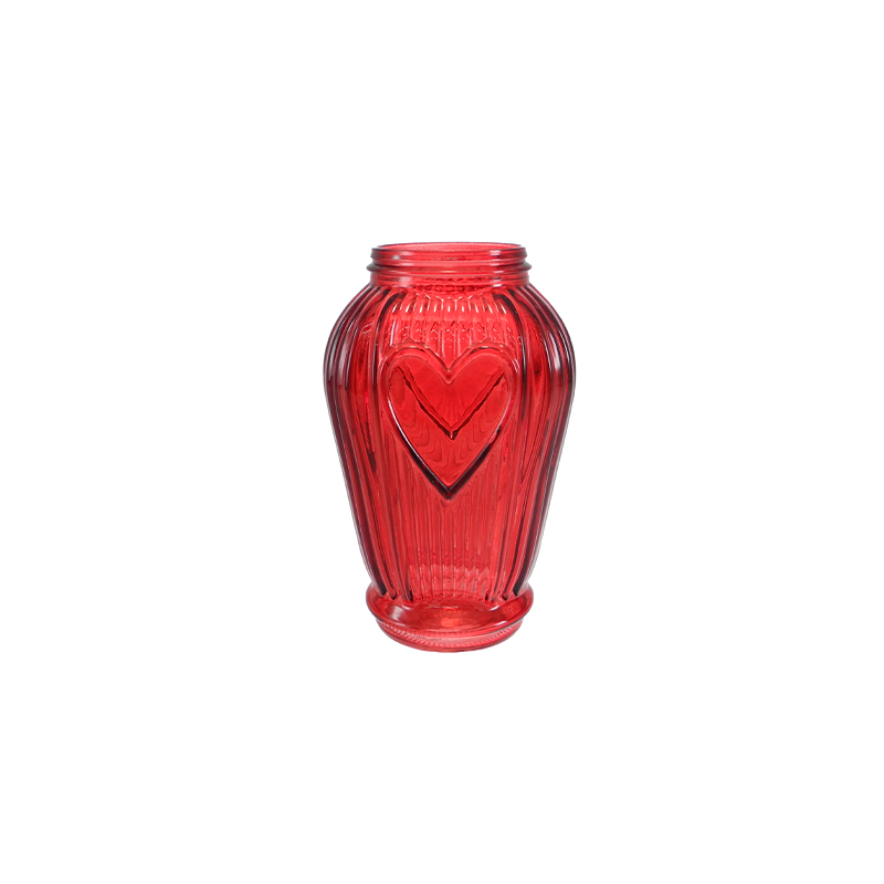 Valentine's Day Heart-striped Colored Vase YD-VL-101