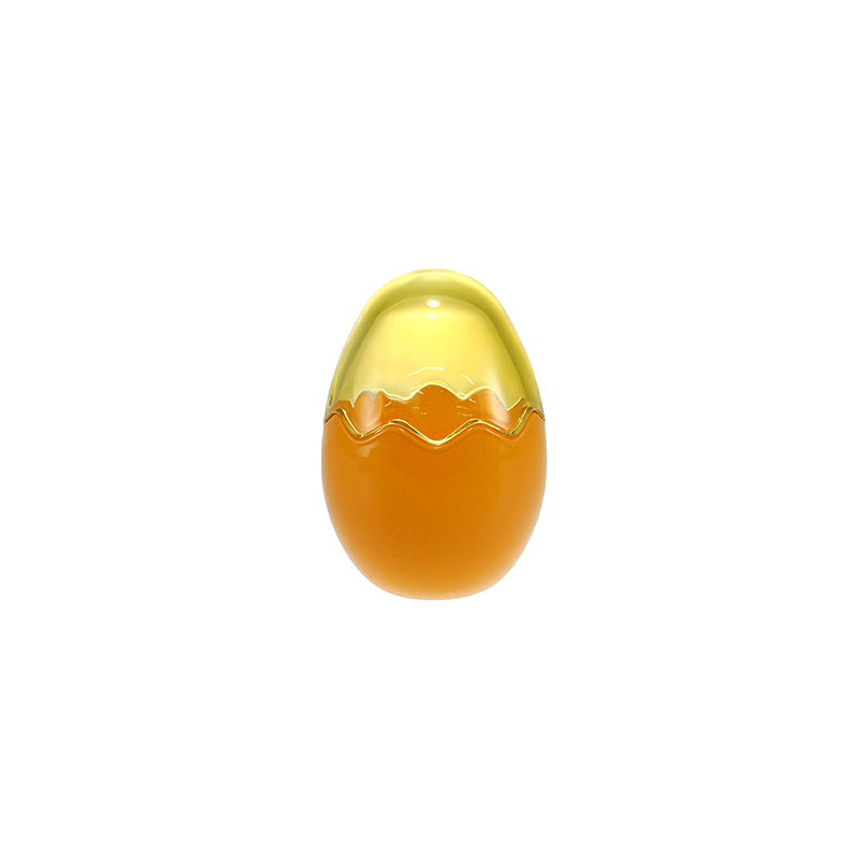 Curious Textured Egg-shaped Colored Glass Container YD-EAS-073