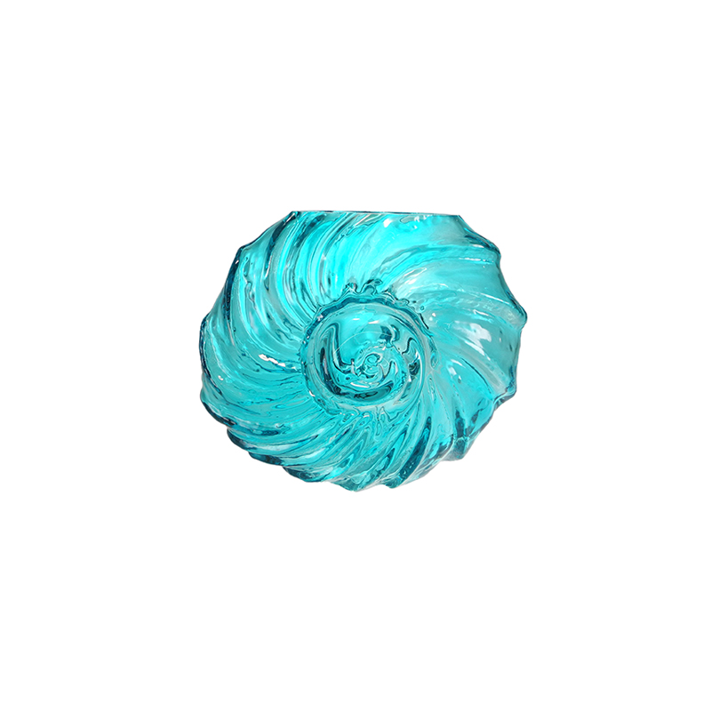 Whirlwind Blue Glass Vase YD-OBS-161