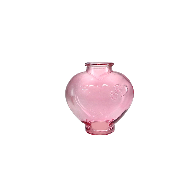Valentine's Day Heart-shaped Colored Flower Vase YD-VL-100