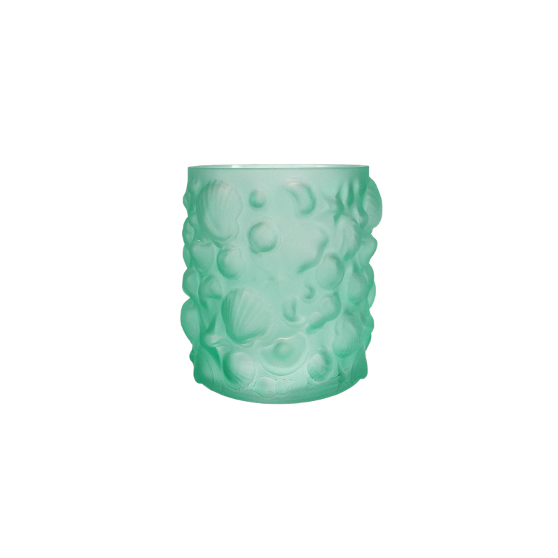 Ocean-patterned Colored Glass Vase YD-OBS-162