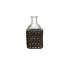 Coffee-colored Straw-woven Glass Bottle YD-ACC-066