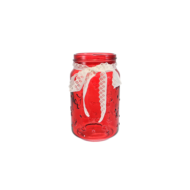 Leisy's Ribbon Valentine's Day Glass Vase YD-VL-084