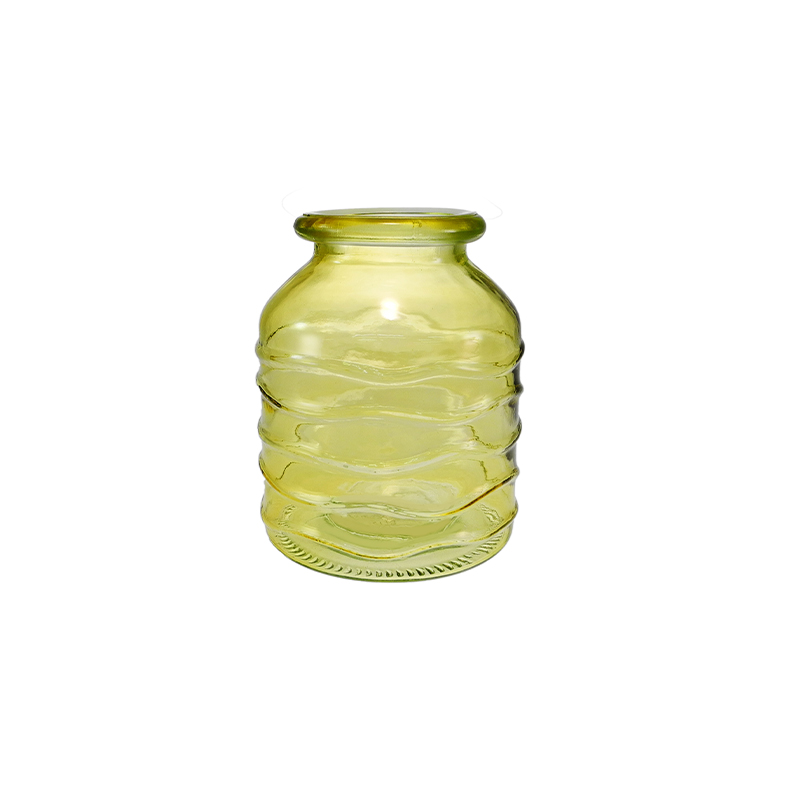 Wave-relief Glass Vase YD-SS-158