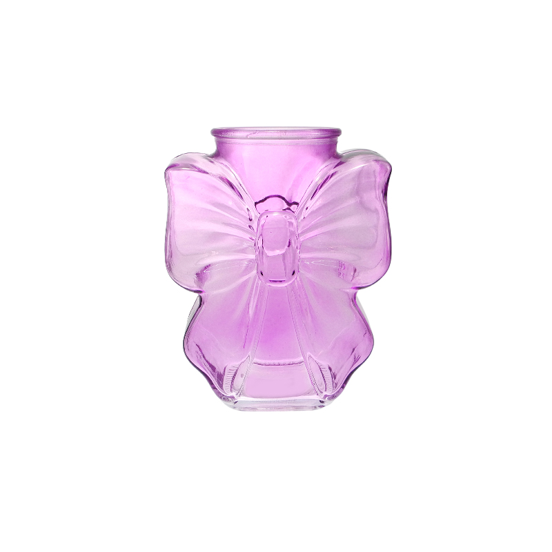 Colored Ribbon Bow Glass Vase YD-SS-160