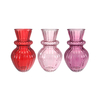 Valentine's Day Striped Colored Glass Flower Vase YD-VL-097
