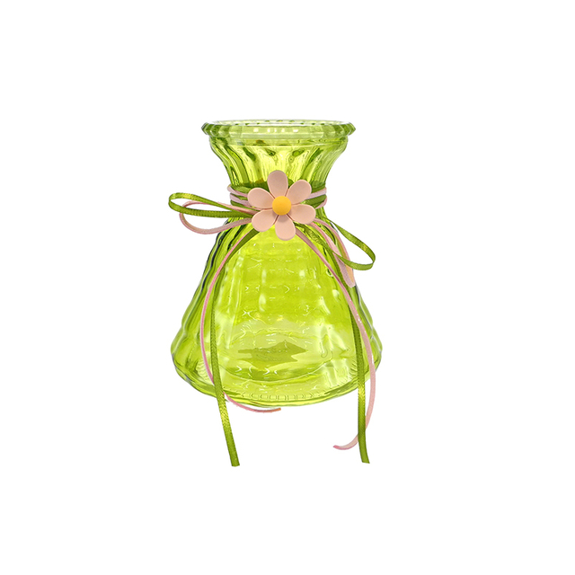 Green Gradient Spray-painted Glass Vase YD-SS-173