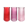 Valentine's Day Striped Spray-Painted Glass Vase YD-VL-093