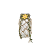 Flower-decorated Woven Glass Bottle YD-ACC-078