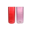 Heart-shaped Textured Spray-painted Glass Vase YD-VL-089