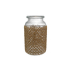 Brown Woven Glass Bottle YD-ACC-067
