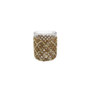 Straight-sided Two-color Woven Glass Bottle YD-ACC-069