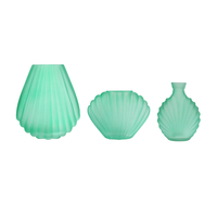 Polished Green Glaze Shell-shaped Vase YD-OBS-155