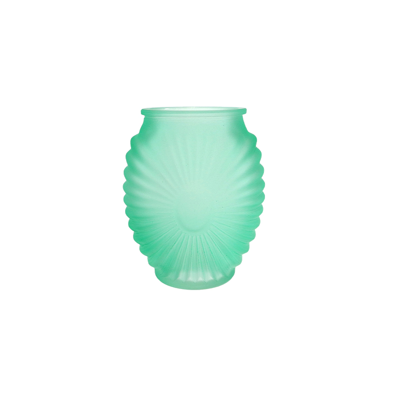 Ocean-colored Glass Vase YD-OBS-152