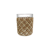 Straight-sided Two-color Woven Glass Bottle YD-ACC-069