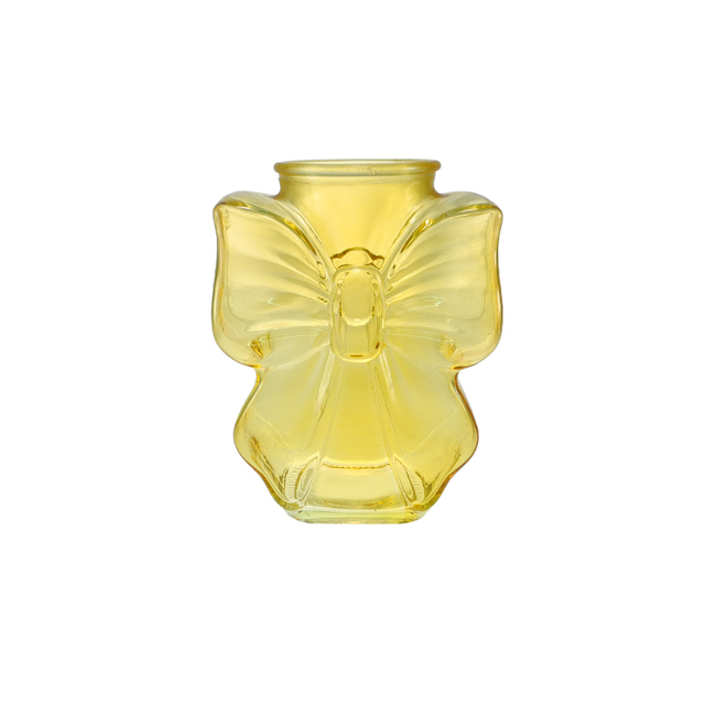 Colored Ribbon Bow Glass Vase YD-SS-160