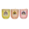 Rainbow Pendant Colored Glass Candle Cup YD-SS-162