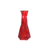 Checkered Pattern Colored Glass Vase YD-VL- 096