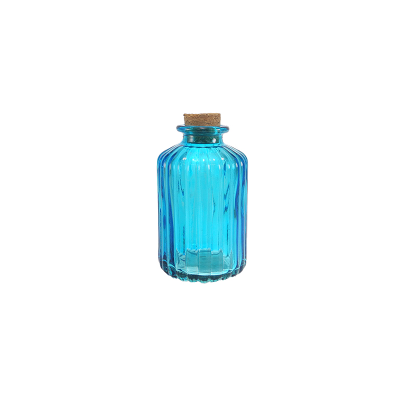 Striped Ocean Spray Colored Glass Bottle YD-OBS-156