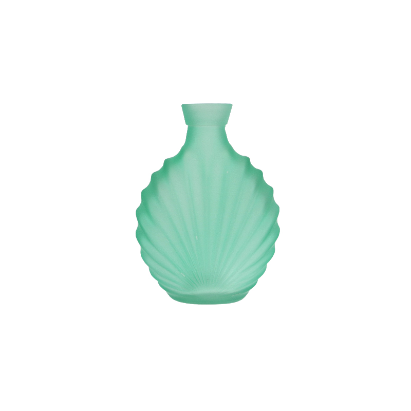 Polished Green Glaze Shell-shaped Vase YD-OBS-155