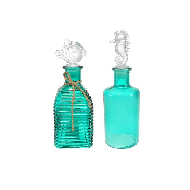 Ocean Cover Colored Glass Bottle YD-OBS-158