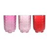 Heart-shaped Textured Spray-painted Glass Vase YD-VL-089